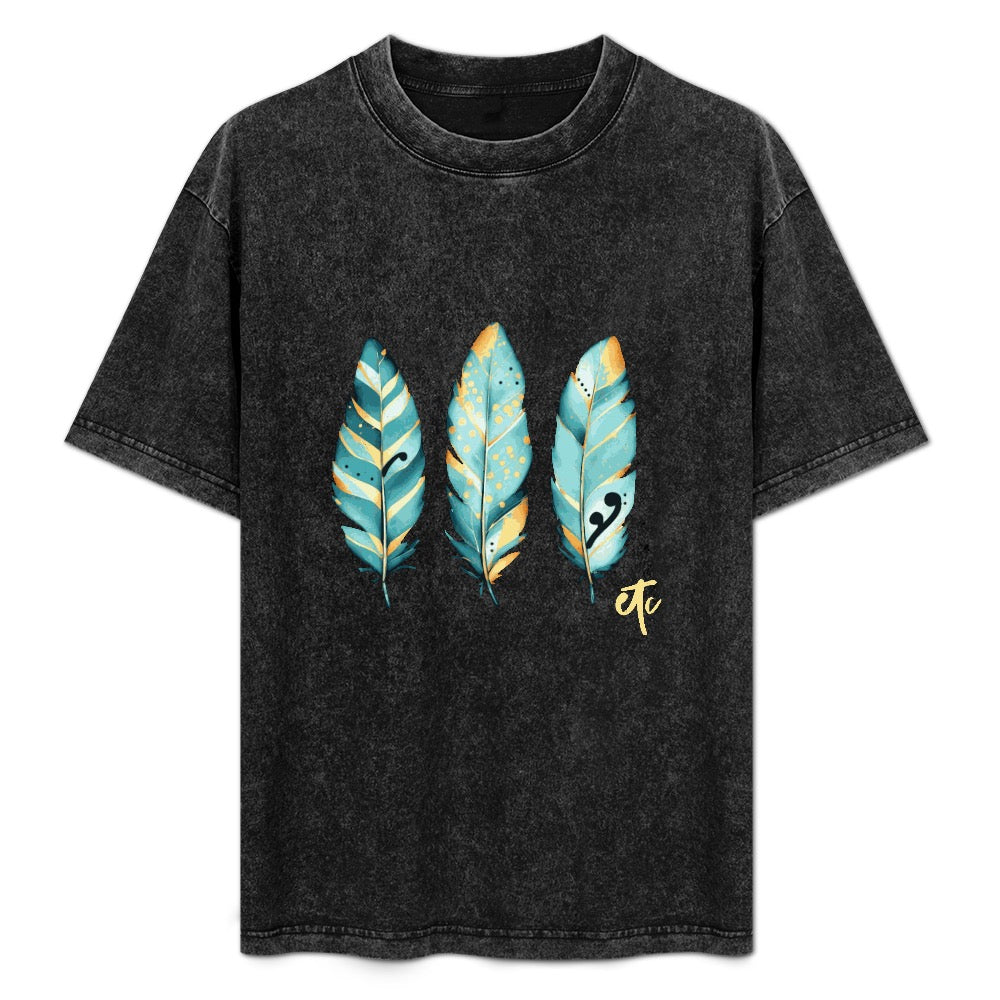 ETC Mint Feathers Vintage Wash Tee