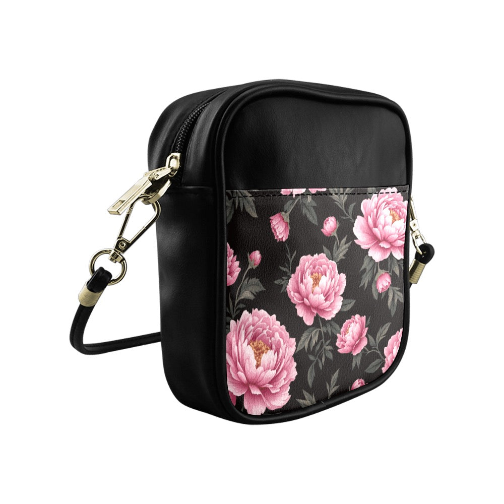 ETC Peonies Floral Sling Bag