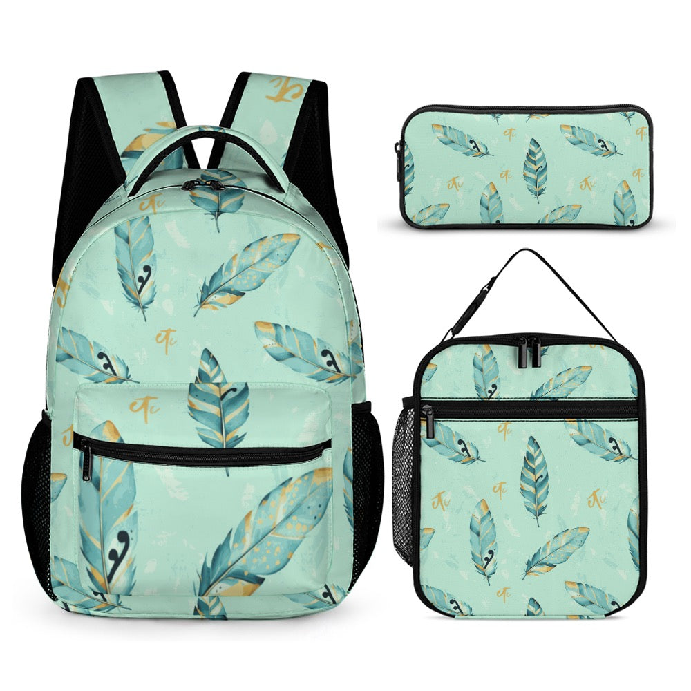 ETC Mint Feather Bag Set