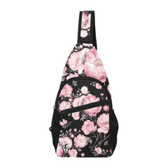 ETC Spring 17' Pink Peonies Cross Body Bag