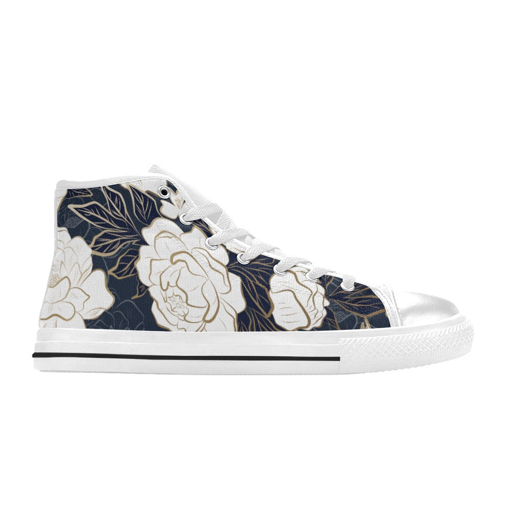 ETC Summer Peonies High Top Canvas Sneakers