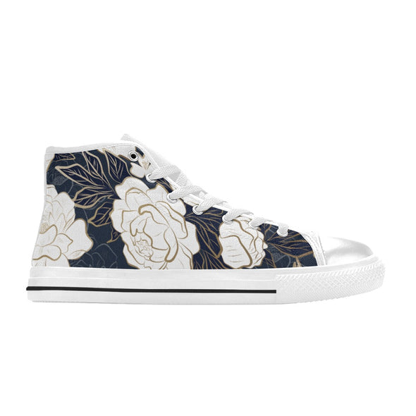 ETC Summer Peonies High Top Canvas Sneakers