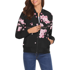 ETC Cherry Blossom Bomber jacket