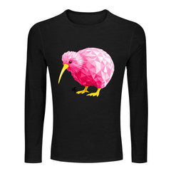 ETC Pink Kiwi L/S Cotton Black Tee