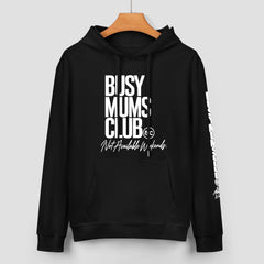 ETC Busy Mums Club Cotton Black Hoodie