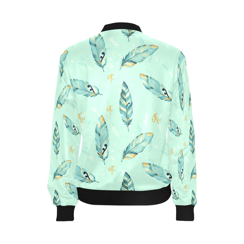 ETC Mint Feather Bomber Jacket