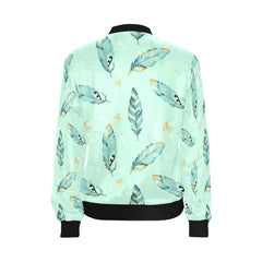 ETC Mint Feather Bomber Jacket