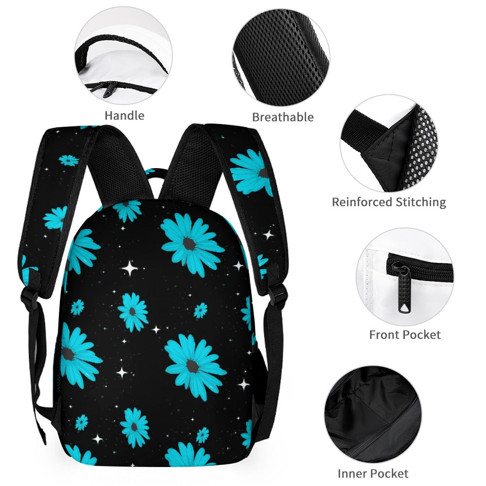 ETC Blue Daisies Backpack Set