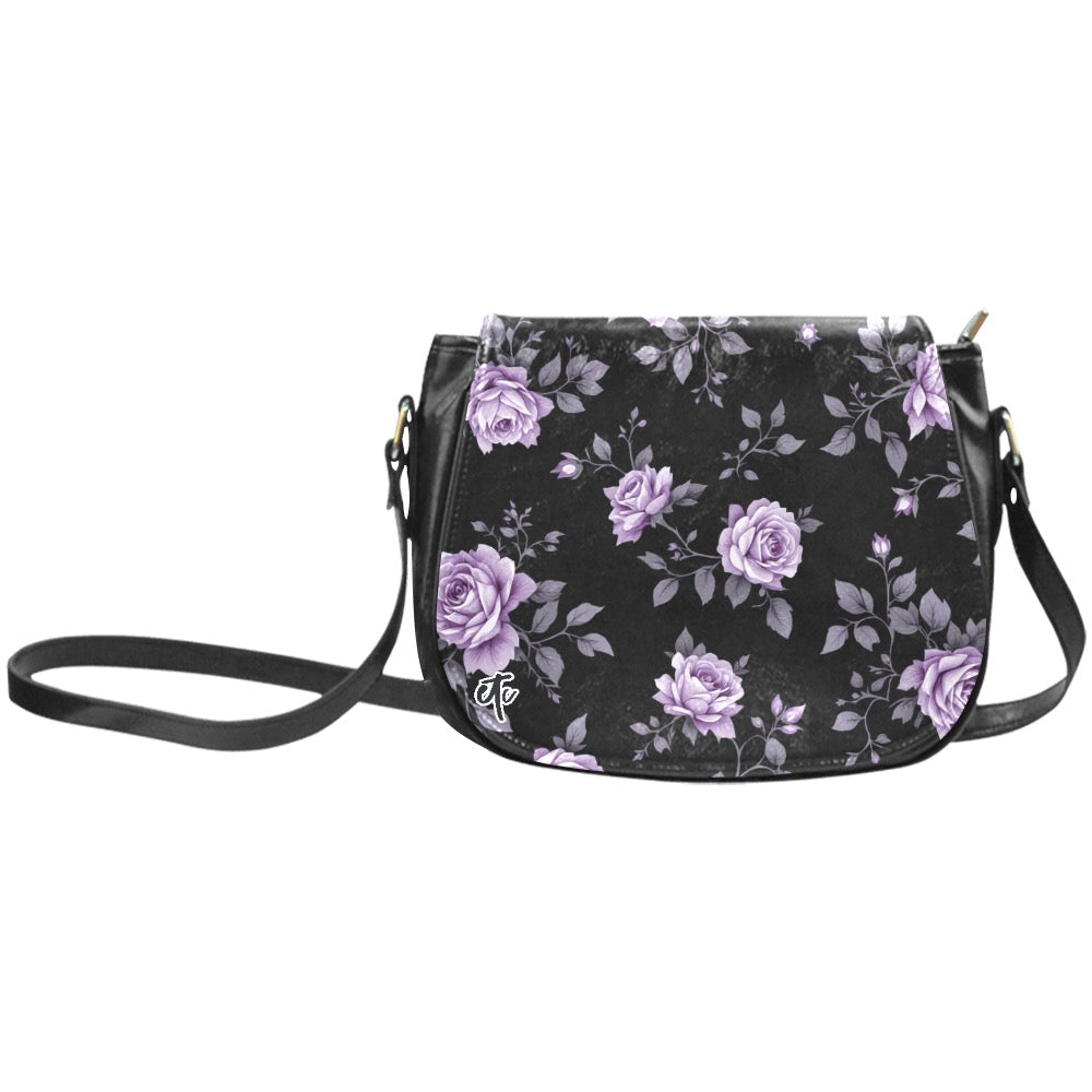 ETC Fleur Violettes Saddle Bag