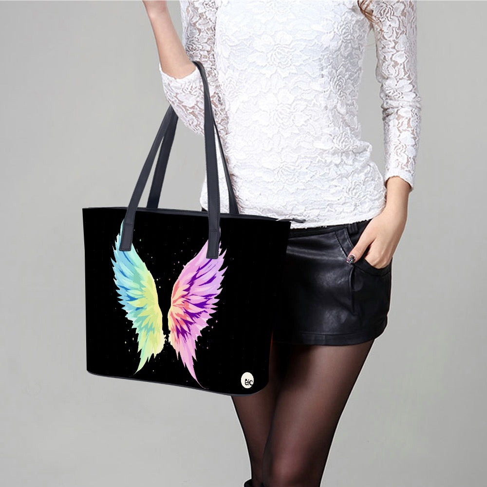 ETC Angel Wings PU Leather Tote
