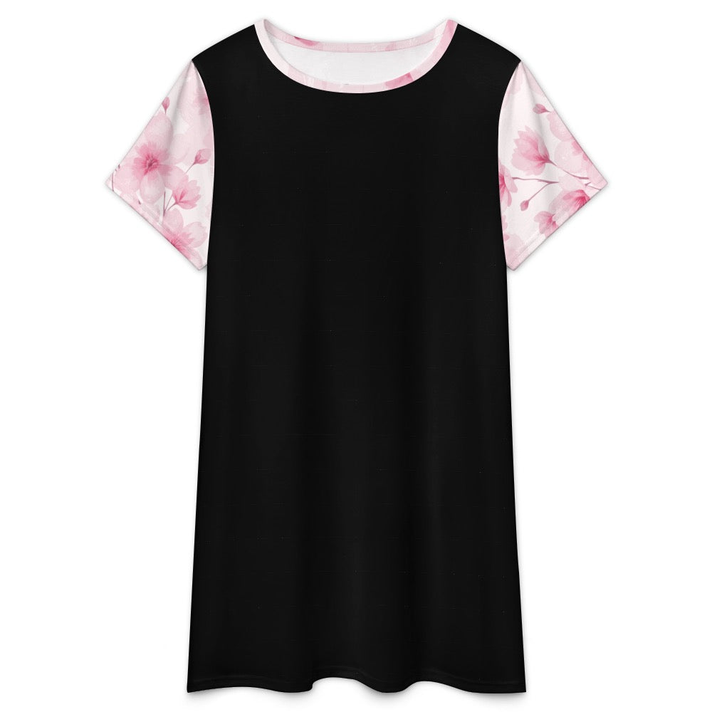 ETC Pink Bloom Floral Tee Dress