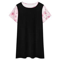 ETC Pink Bloom Floral Tee Dress