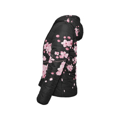 ETC Black Cherry Blossom Puffer Jacket
