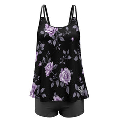 ETC Fleur Violette Plus Size Tankini Set
