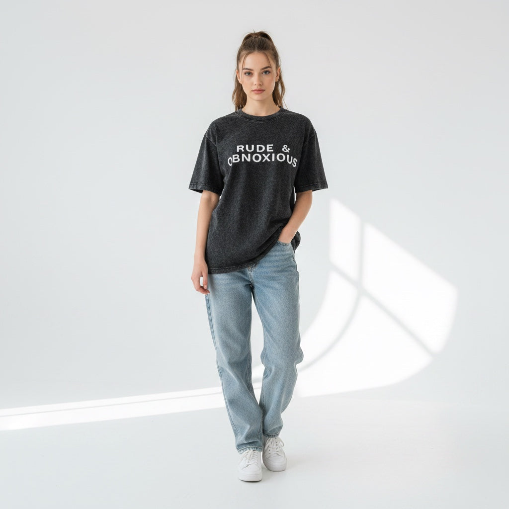 ETC Rude & Obnoxious Vintage Acid Wash Tee