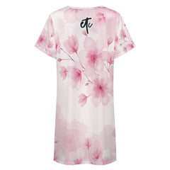 ETC Pink Bloom Floral Tee Dress