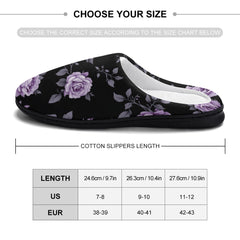 ETC Fleur Violette Cotton Slippers