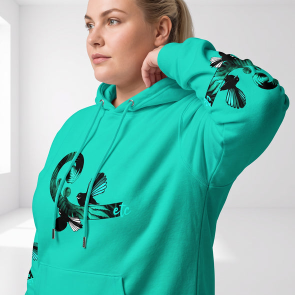 ETC Fantail Fern Mint Cotton Hoodie