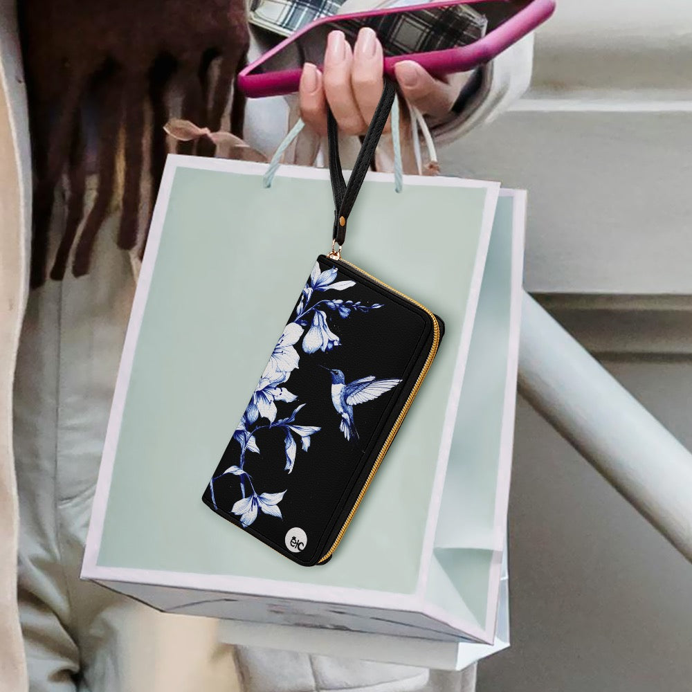 ETC Black Hummingbird Silhouette Wallet