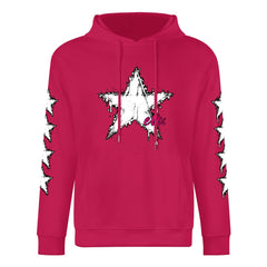 ETC Hot Star Deep Pink Cotton Hoodie