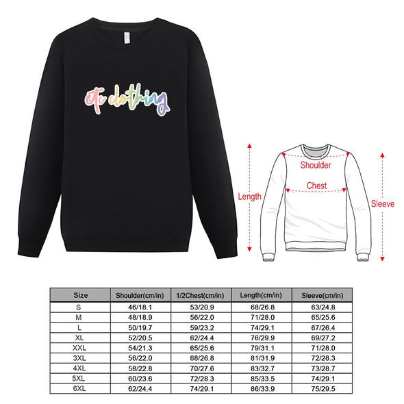 ETC Rainbow Logo Cotton Fleece Crew