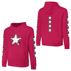 ETC Hot Star Deep Pink Cotton Hoodie