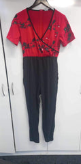 Faulty Red Forest Jump Suit XS