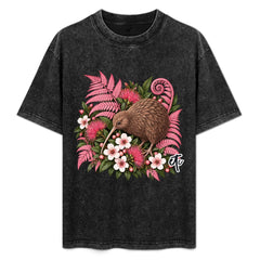 ETC Pink Fern Kiwi Cotton Vintage Tee