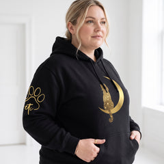 ETC Galaxy Cat Cotton Black Hoodie