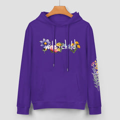ETC Wild Child Purple Cotton Hoodie