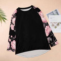 ETC Spring 17' Pink Peonies Long Sleeve