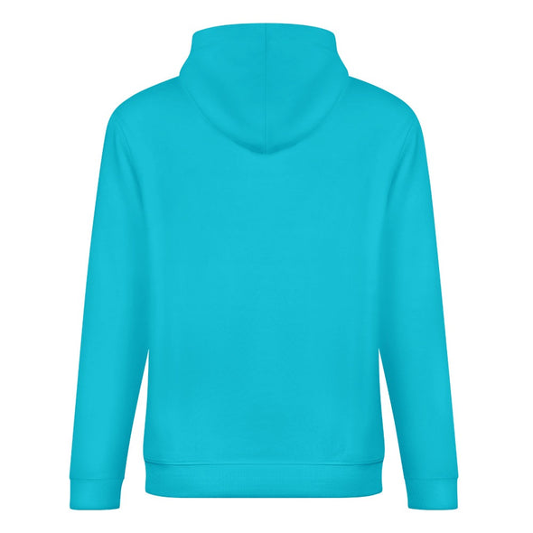 ETC Sky Blue Floral Cow Cotton Hoodie