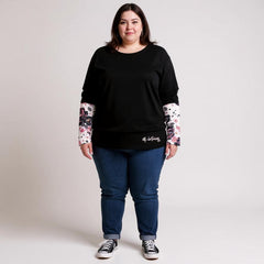 FLORAL POWER HOURS BATWING TEE *Second Shipment