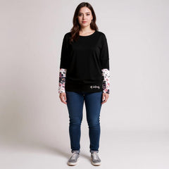 FLORAL POWER HOURS BATWING TEE *Second Shipment