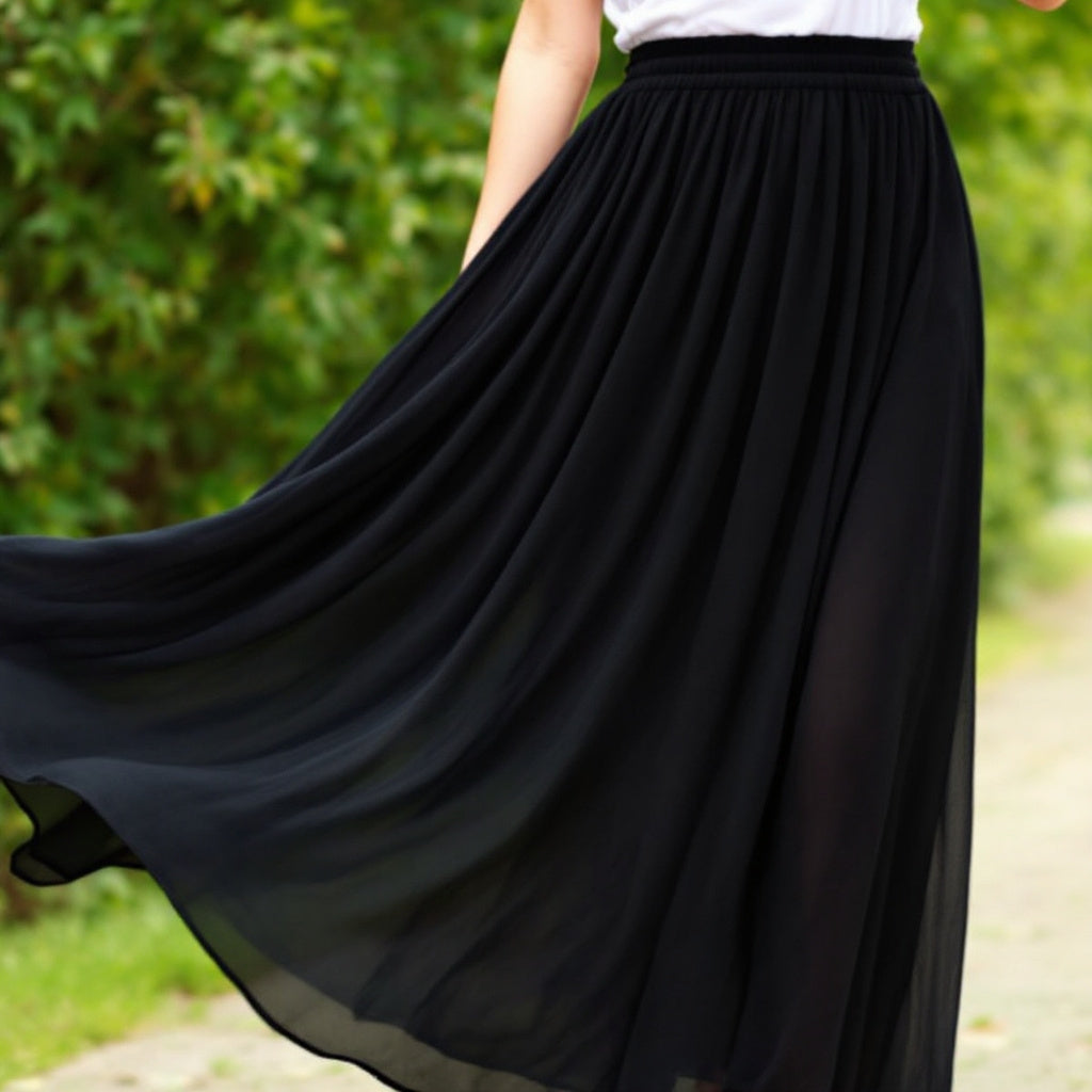 ETC Chiffon Summer Maxi Skirt