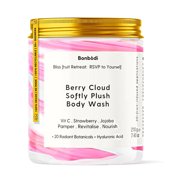 Bon Bodi Berry Cloud Soƒtly Plush Body Wash - Bliss ƒruit Retreat
