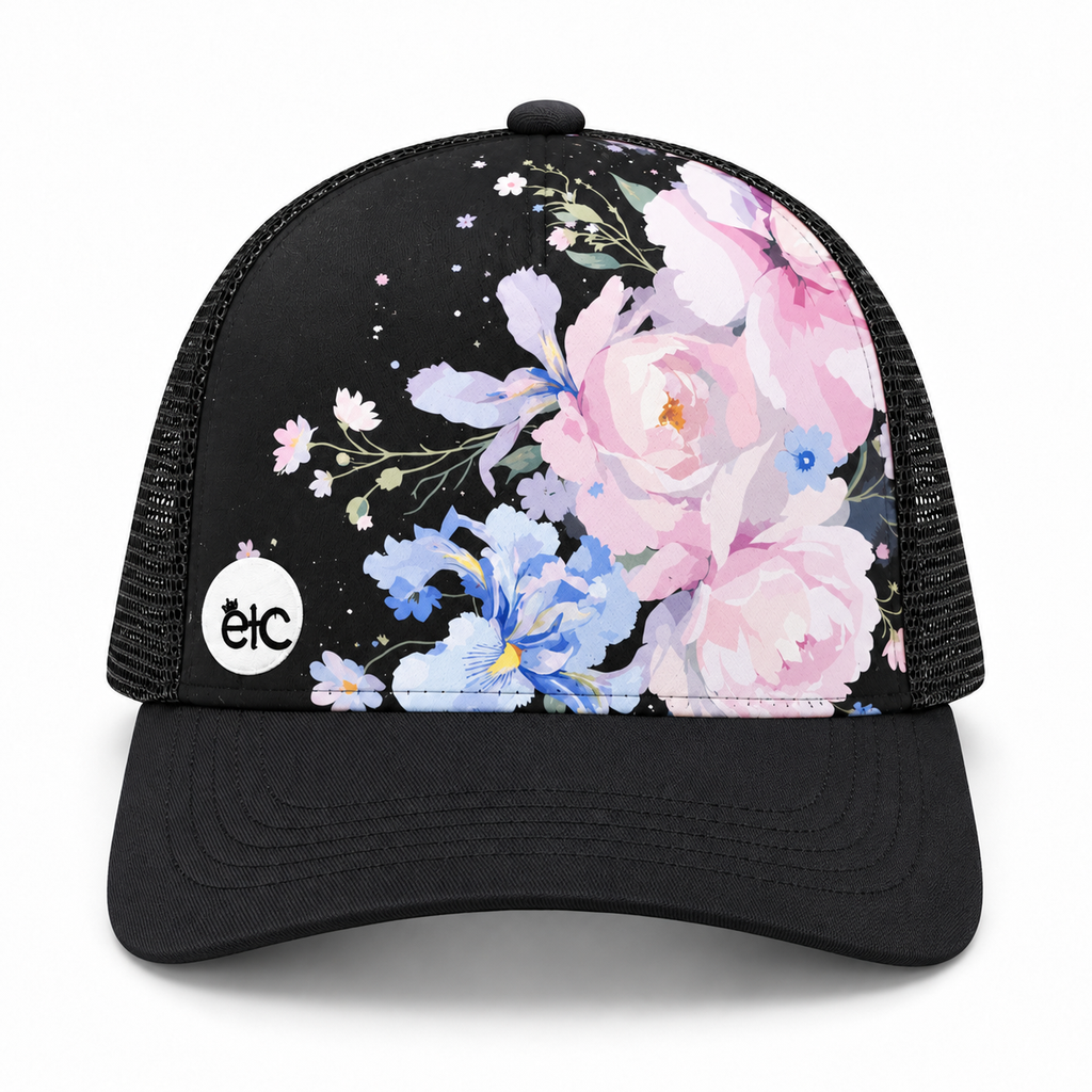 Limited Edition ETC Black Floral Cap