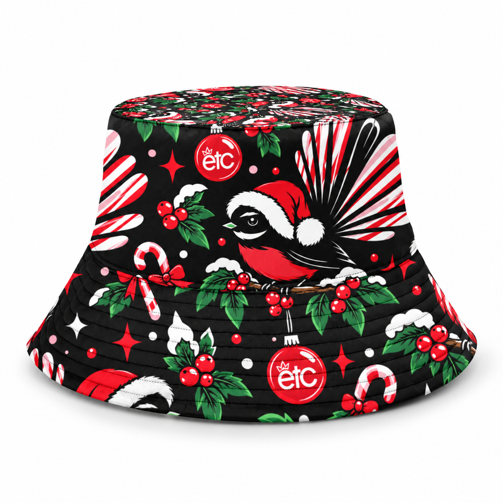 ETC Christmas Fantail Bucket Hat