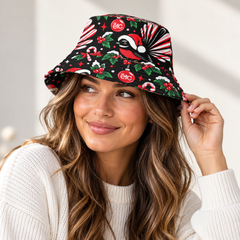 ETC Christmas Fantail Bucket Hat