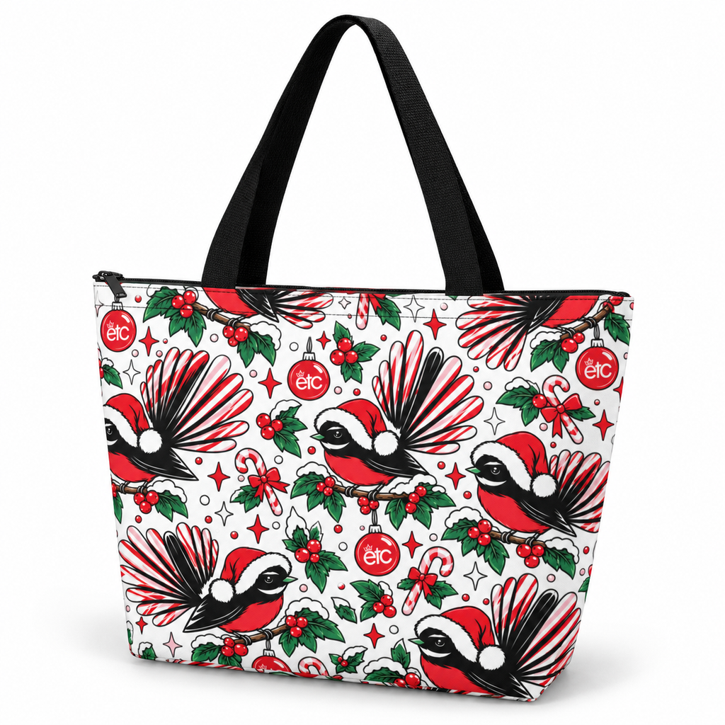 ETC Christmas Fantail Tote