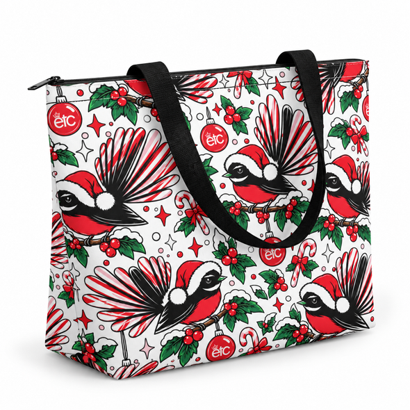 ETC Christmas Fantail Tote