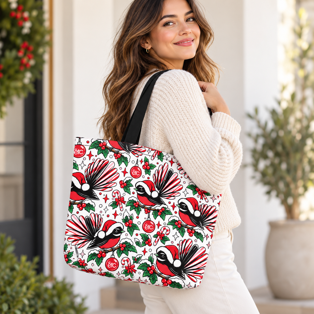 ETC Christmas Fantail Tote