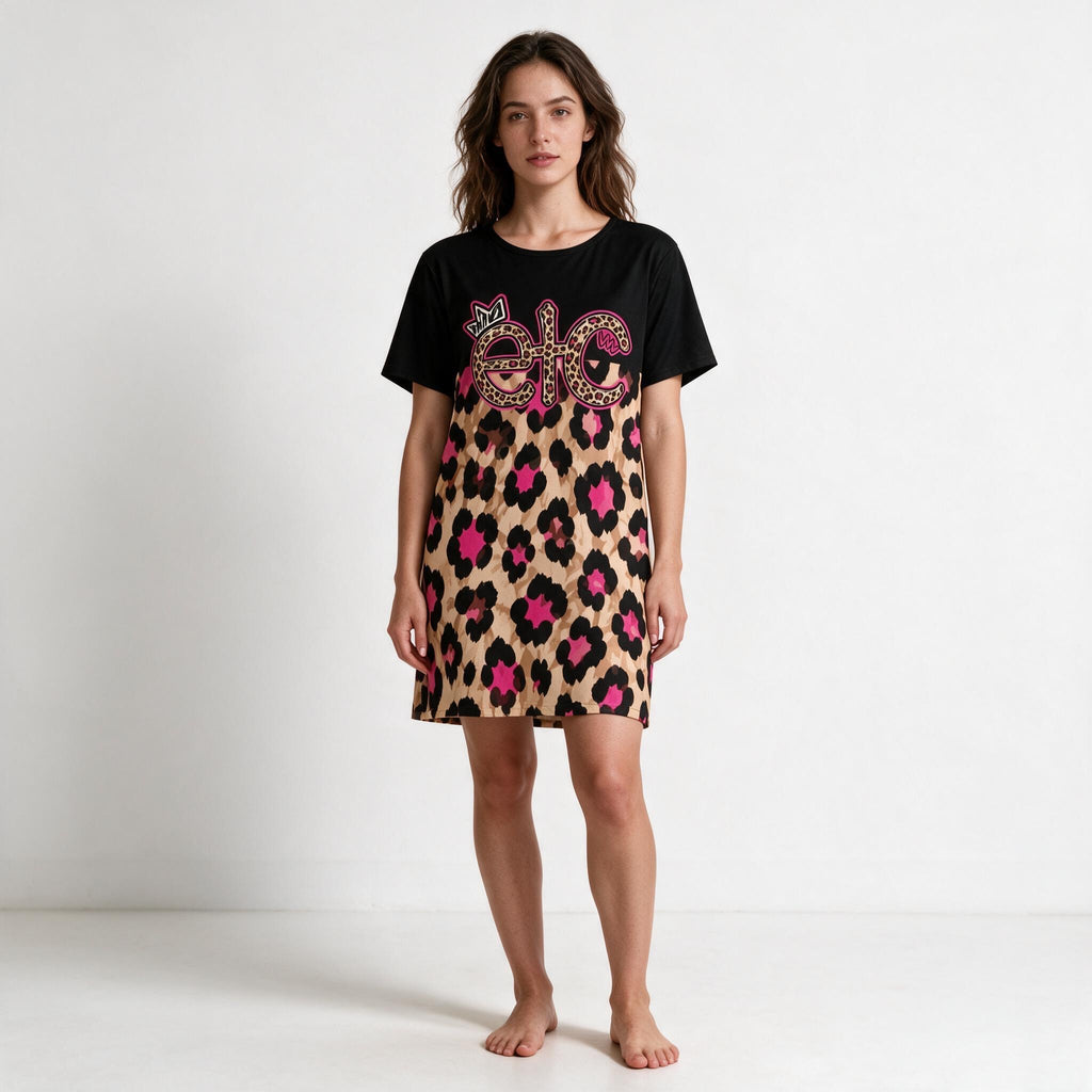 ETC Leopard Tee Dress