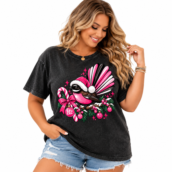 ETC Limited Edition Christmas Pink Fantail Tee