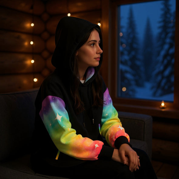 Etc Rainbow Stars Hoodie