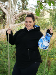 Vintage Navy Floral Hoodie