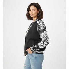 ETC Mono Floral Bomber Jacket