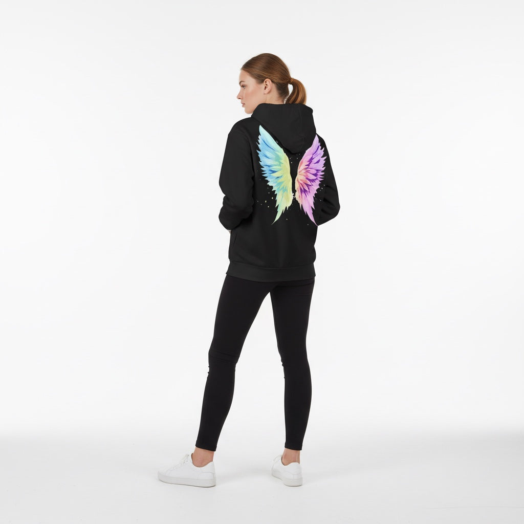 ETC Angel Wings Fleece Lined Hoodie