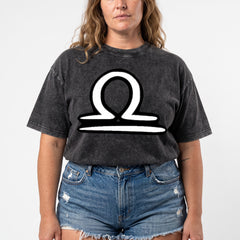 ETC Libra Zodiac Sign Vintage Wash Tee