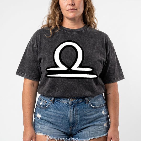 ETC Libra Zodiac Sign Vintage Wash Tee